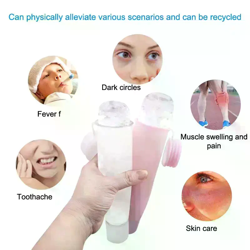 Face Ice Roller Puffiness - Silicone Cube Tray Shape Ice Roller