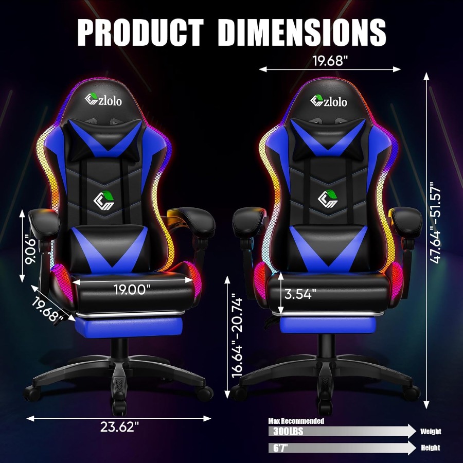 Gaming Chair for Adults and:Ra - Massage 评论和价格