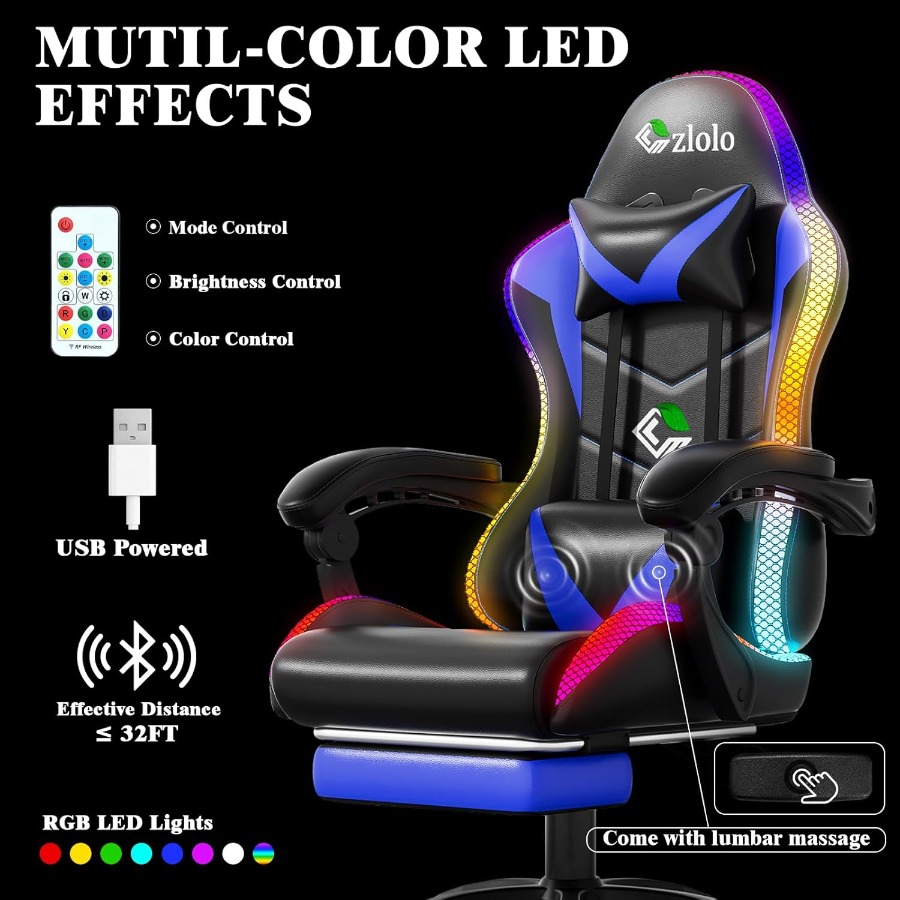 Gaming Chair for Adults and:Ra - Massage 评论和价格