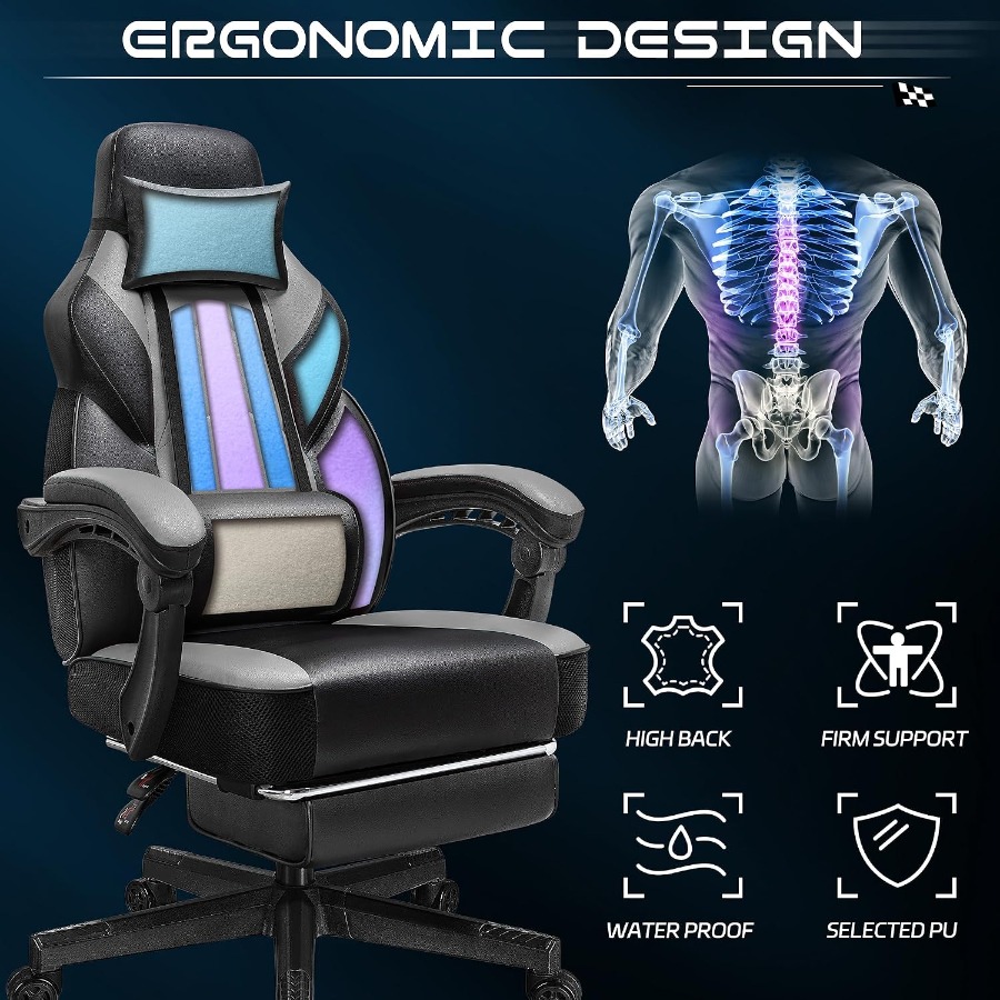 Gaming Chair for Adult, Comput - Massage 评论和价格