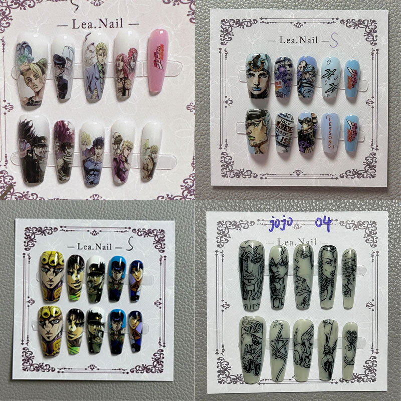 JOJO Nail Art Student Anime Ca - Nail Art 评论和价格