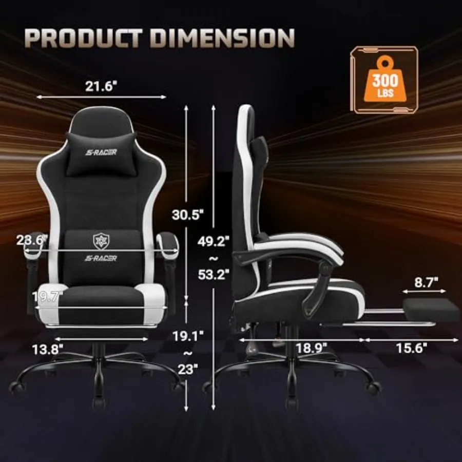 Gaming chair for adults with m - Massage 评论和价格