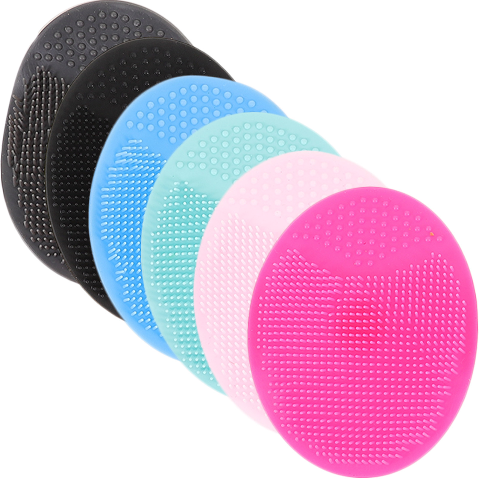 6 Pcs Cleansing Brush Pore Cle - Silicone Face Scrubber Electric 评论和价格