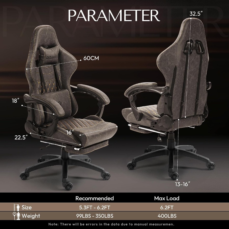 Big Tall Vintage Gaming Chair  - Massage 评论和价格