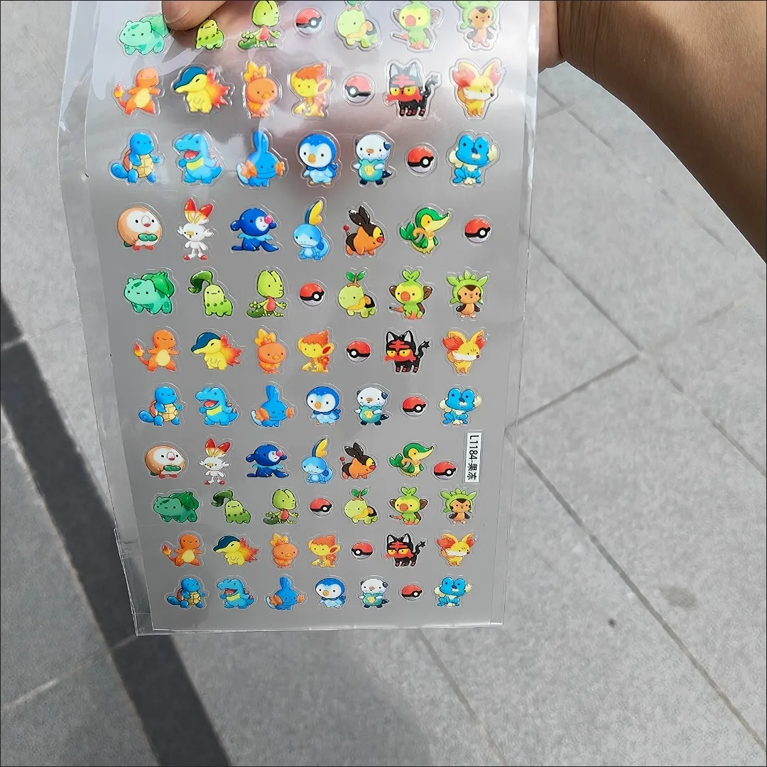 Nail Stickers Charmander Bulb - Nail Art 评论和价格