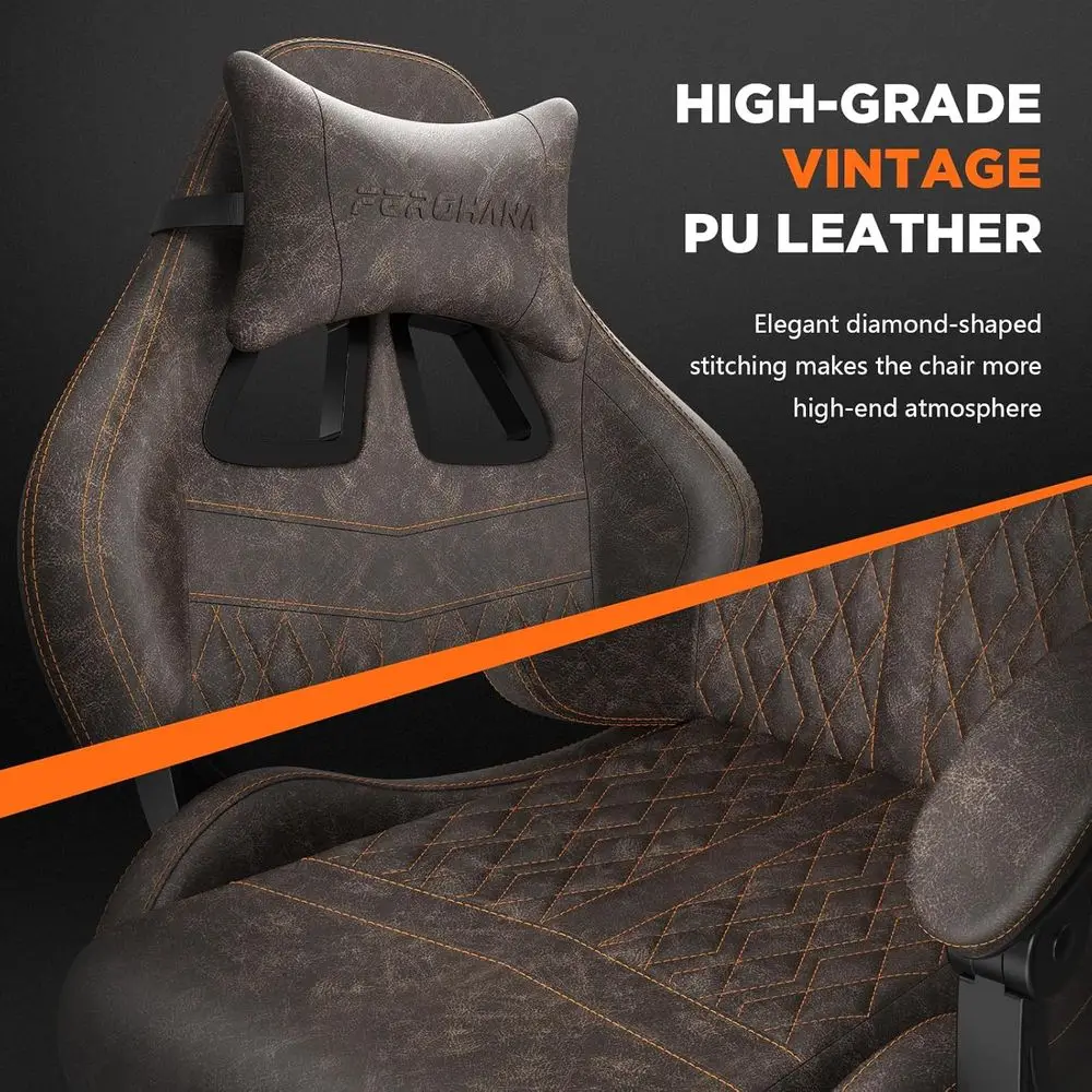 Ergonomic High-Back Gaming Cha - Massage 评论和价格